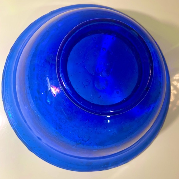 Murano Bubble Art Glass 11” Serving or Fruit Bowl - Picture 9 of 11